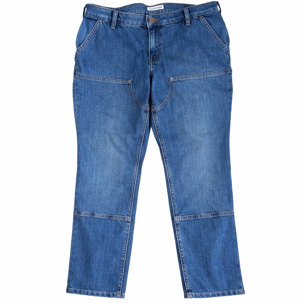 Womens Carhartt Relaxed Fit Jeans 18R Rugged Flex Workwear Denim Blue